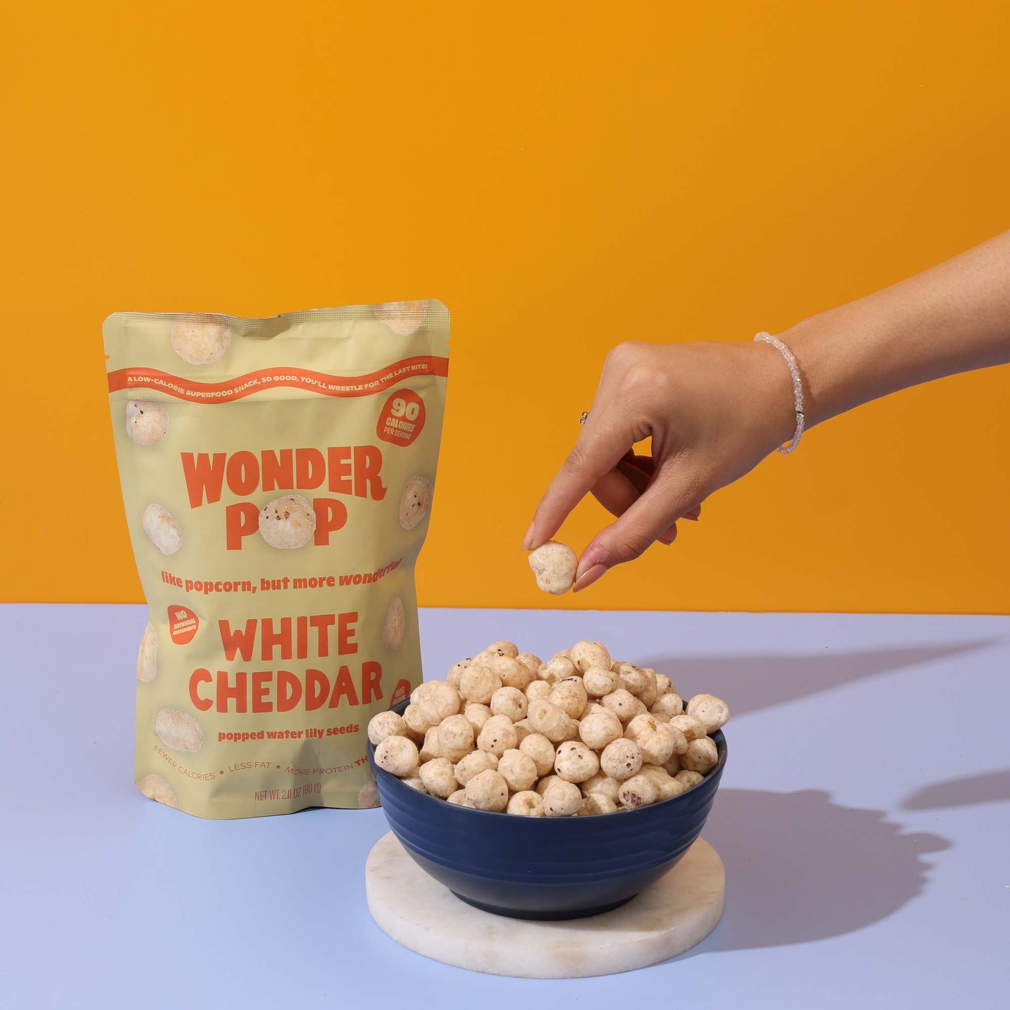 White Cheddar Popped Water Lily Seeds