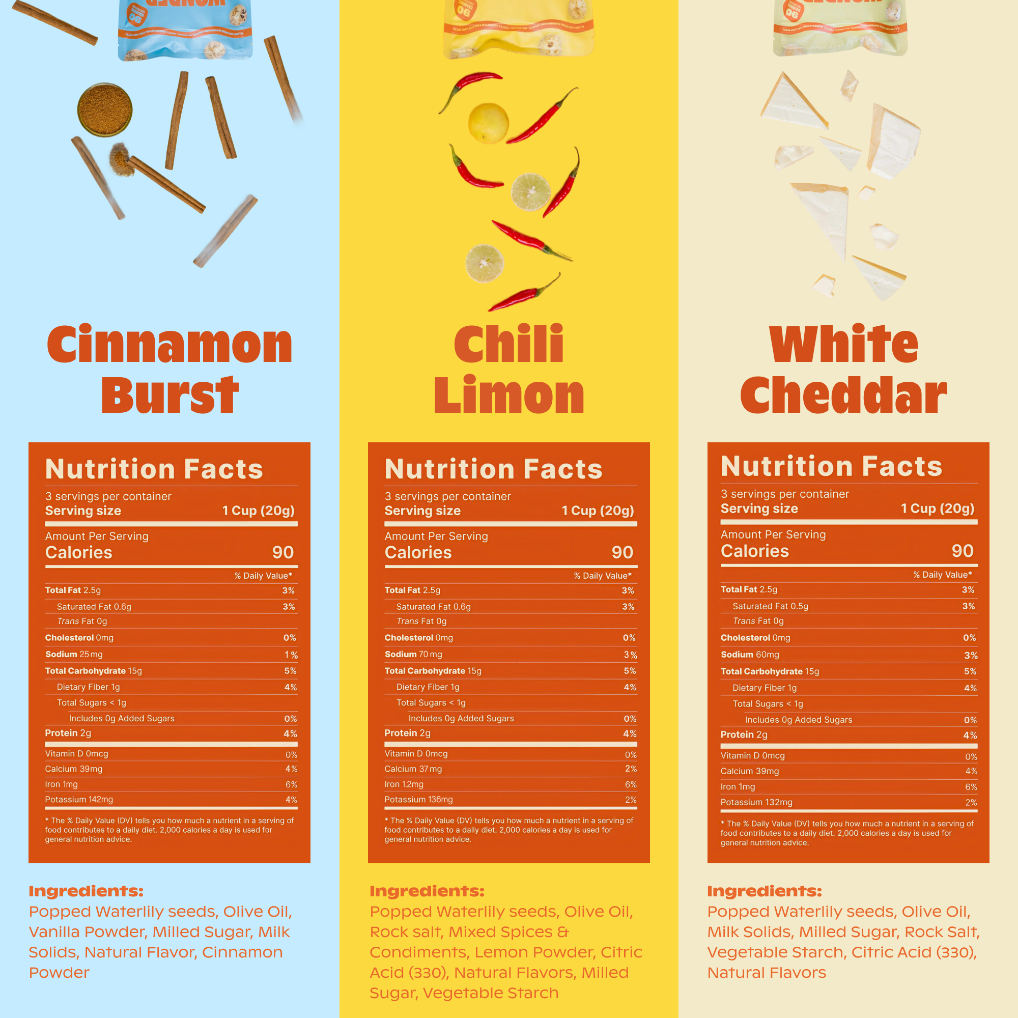 Variety Pack - Popped Water Lily Seeds